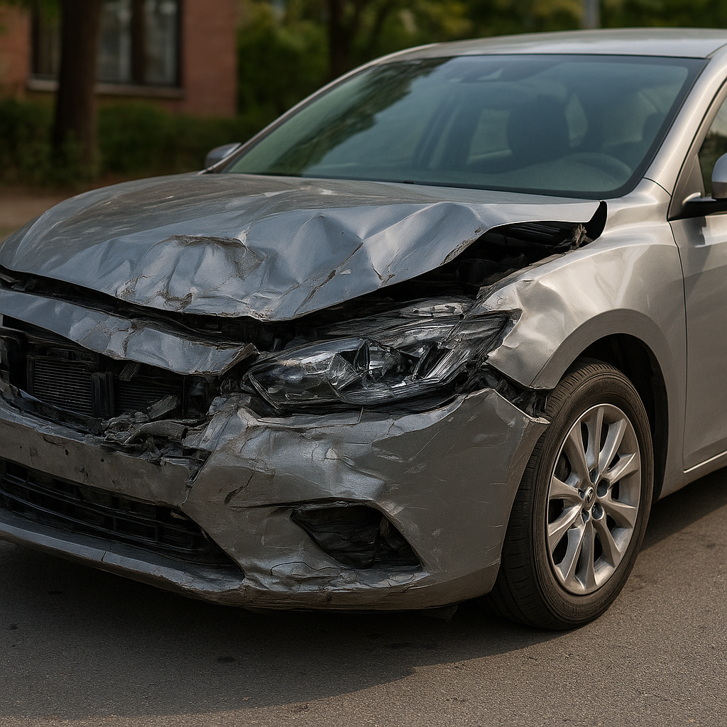 Someone crashed into my parked car